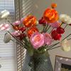 Искусственные цветы Шелковый пион Букет шелковых роз 4 головки Искусственные цветы Невеста Свадебное украшение для дома Ваза своими руками Цветочная композиция