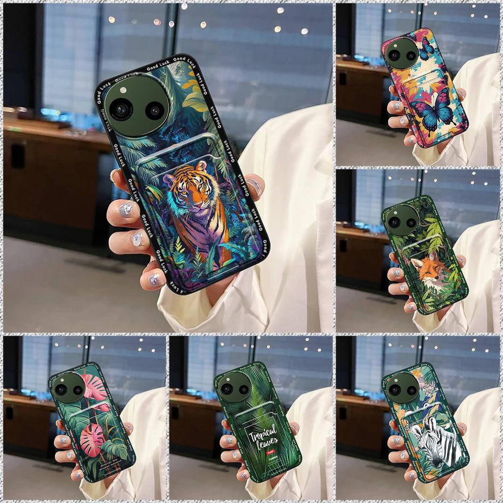 Shockproof Durable Phone Case For Sharp Aquos R9/SH-51E Cute Fashion Design Card Bag Full Wrap Anti-dust Soft Case Cover