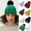 (проектор)Женские плюшевые модные лыжные шапки, сохраняющие тепло, зимние шапки, вязаная хлопковая шапка