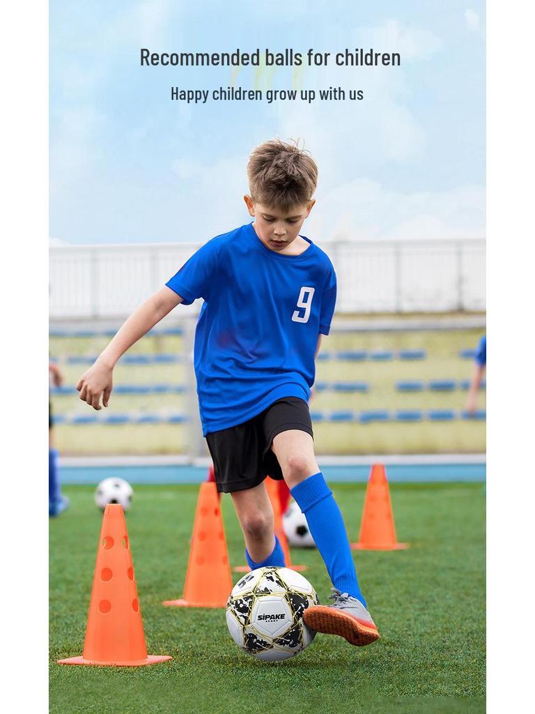 Цельный полиуретановый футбольный мяч для детей - размеры 4 и 5, идеально подходит для начальной, средней школы и детского сада, для тренировок в помещении и на открытом воздухе, готов к соревнованиям.