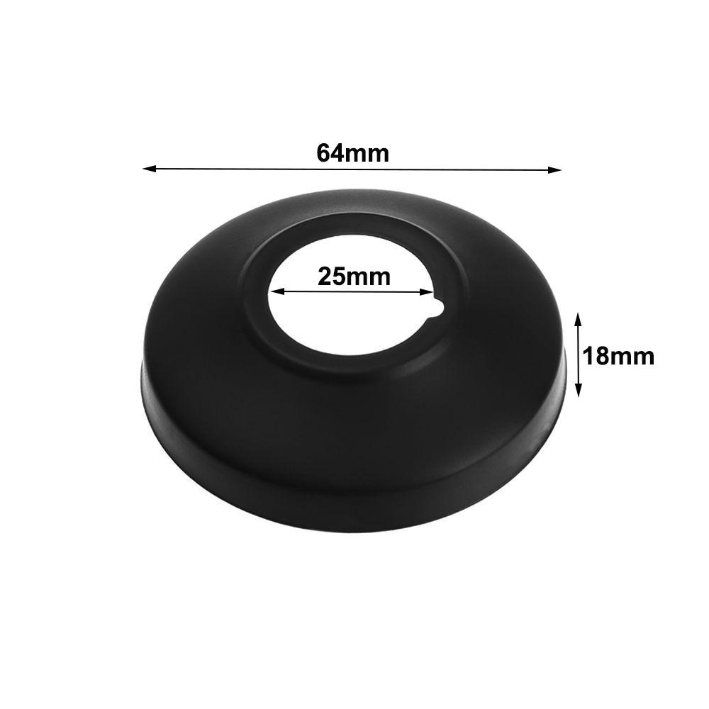 Black Faucet Decorative Cover Chrome Finish Wall Flange Cover New Trim Cover