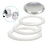 1 шт. Запасная прокладка-уплотнение для кофейника Мока, эспрессо-кофеварки, плиты, верхняя часть, силиконовая резина, Запасная часть для кофеварки