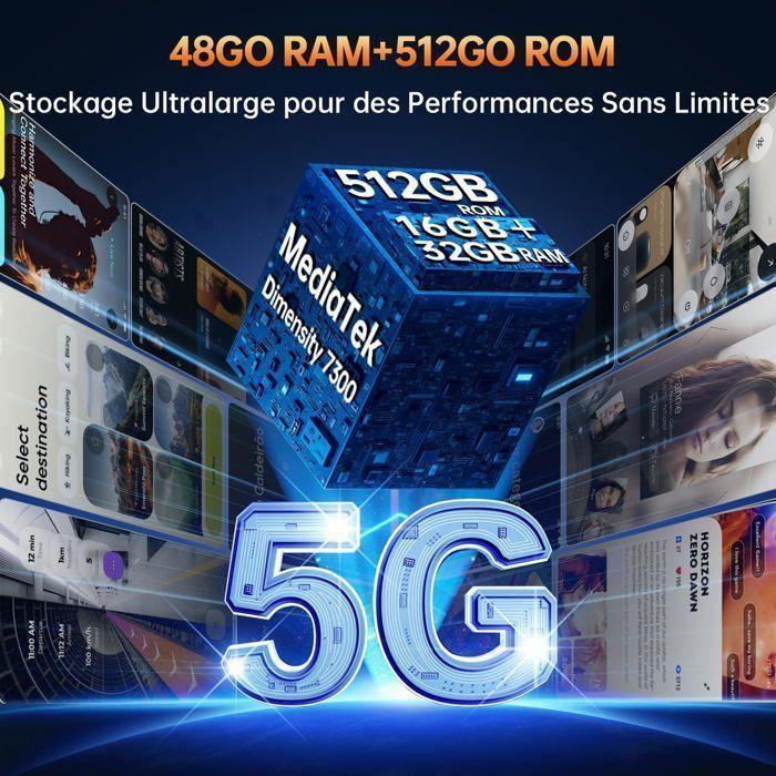 Защищенный смартфон 5G OUKITEL WP100 Titan 48ГБ+512ГБ 6.8″ 33000мАч 200МП Неубиваемый смартфон с проектором 100 люмен Dural SIM/NFC