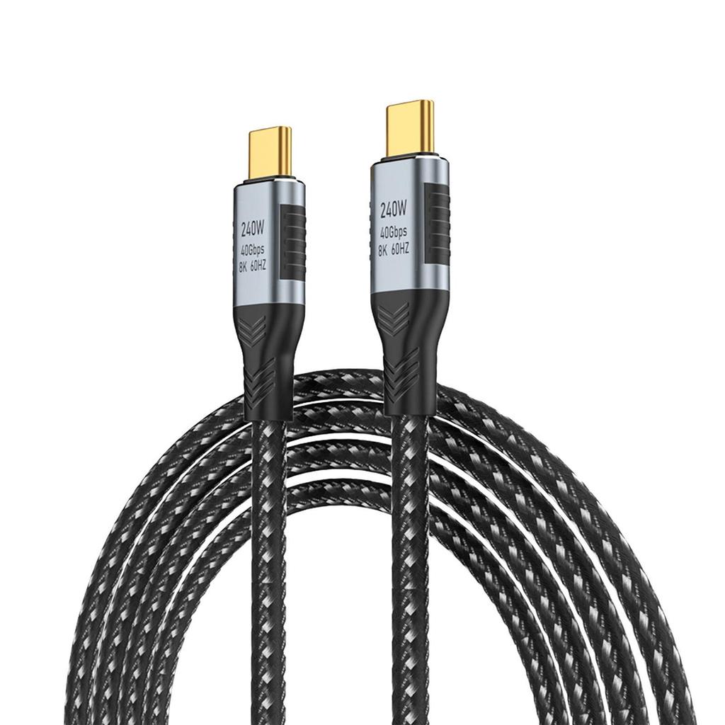 Usb 4.0 Data Cable 240w Fast Charging Line 40gbps High Speed 8k 60hz Hd Video Cable Multi-functional Type-c 4.0