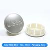 4Pcs 56mm Car Wheel Center Cover Stickers Hub Cap Sticker For Jeep Wrangler Grand Cherokee Avenger Compass Wagoneer Gladiator JL PSLVW1