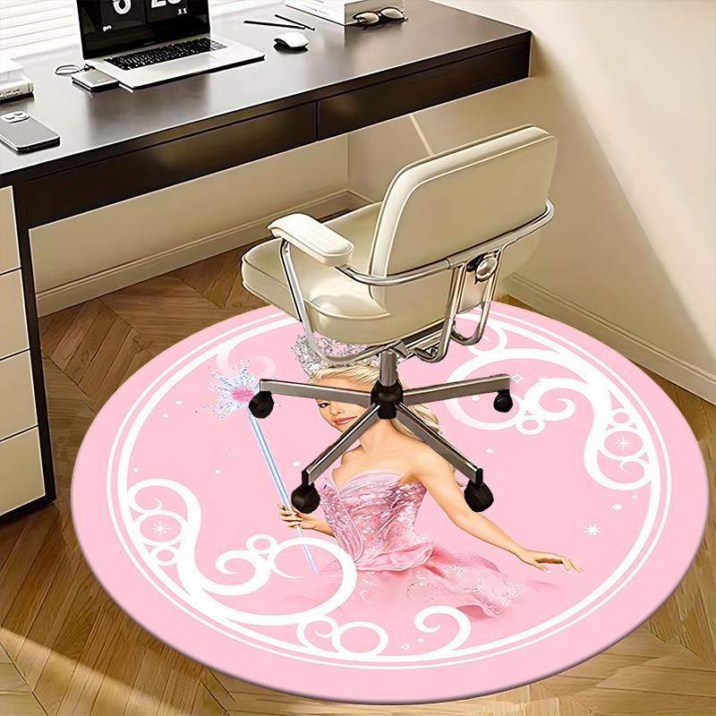 Princess Wand,Fairy Tale Dress Chair mat Round Rug Office carpet, Non slip, Suitable for Living Rooms, Bedrooms,Decor1205898a