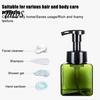Foam Soap Dispenser 250/450ML Press Foaming Dispenser, Refillable Hand Shampoo Shower Plastic Bottle Gel Container, Empty Pump Lotion for Bathroom