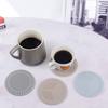 Круглые полосатые силиконовые подставки под чашки, кофейные чашки, кружки, простые теплоизоляционные, нескользящие коврики, для дома и декора, кухонная утварь