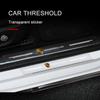 4Pcs Car Threshold Protector Transparent Decorative Badge 3D Sticker For Porsche 911 918Spyder 928 944 968 Boxster Cayenne Macan Panamera