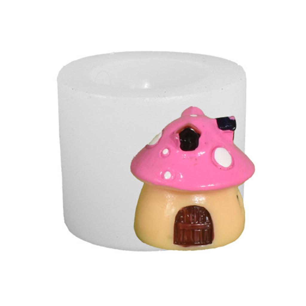 3D Mushroom Silicone Mold Wax Melt Polymer Aromatherapy Making Handmade Cupcake Jelly Mould Decorating Supplies