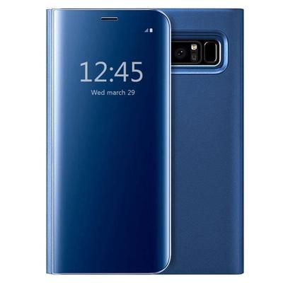 Чехол - Samsung - Galaxy Note 8 - Smart Cover - Противоударный - Зеркальный - Гибкий - Синий