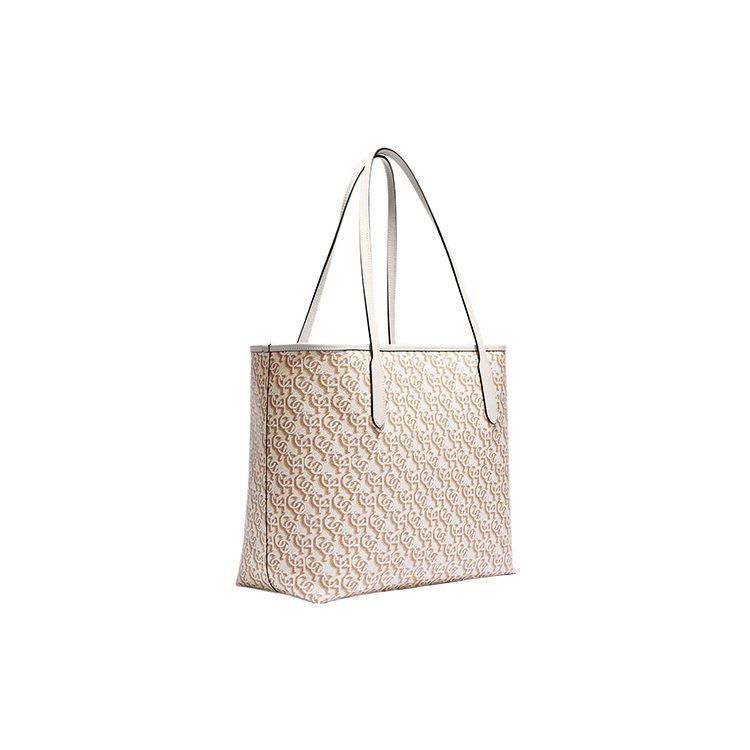 COACH City Artificial Leather Tote Bag, Shopping Bag, Handbag, Shoulder Bag Large Women's Chalk White CF342-IMCHK