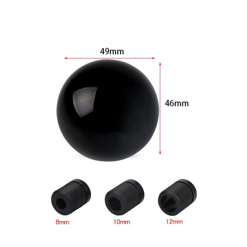 Car Modification Manual Universal Stem Head Aluminum Alloy Round Ball Gear Handle Head Round Trolley Bobblehead