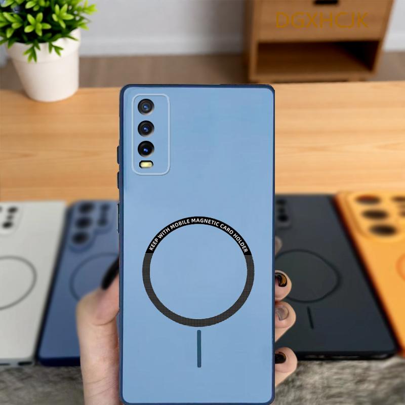 Чехол для Vivo Y12S Чехол для телефона Vivo Y12A Чехол для vivo Y20 Vivo Y20 Y20i Y20A Y20S Y20G y20T Цветной магнитный жесткий Силиконовая задняя крышка