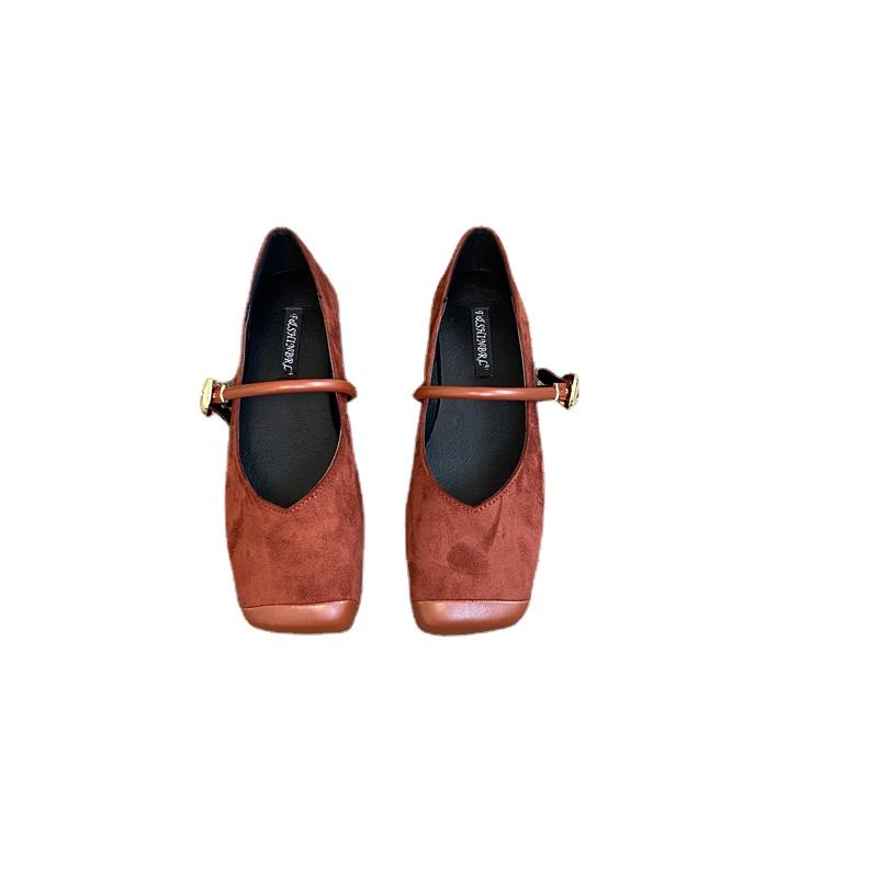 Модные женские бархатные туфли на плоской подошве с квадратным носком, мягкие балетки, женские повседневные балетки, классические женские туфли