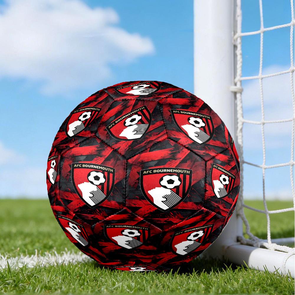 Afc Crest Printed Size 5 Soccer Balls, High-Quality, Anti-Slip, Protective Football, A Unique Gift Suitable for Him/Her, Birthdays, Christmas Gifts