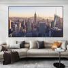 Нью-Йоркский пейзаж, холст, картина, современный постер и принты, большой размер, настенная картина для гостиной, домашний декор, без рамки