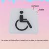 Disability Disabled Attention Security Handicap Plaque Signage Acrylic Signs Sticker Public Place Wall Stickers for Hotel Shoppe