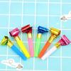 Забавная игрушка-свистулька с длинным носом, Растягивающиеся праздничные рожки для дней рождений, Подарок для детей и призы на карнавал