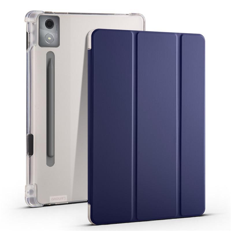 Чехол для Xiaoxin Pad Pro 12.7 с держателем для стилуса, трехскладная подставка, мягкая задняя крышка, планшет для Xiaoxin Pad Pro 12 7