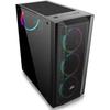 Boîtier D'ordinateur - EVOLVEO - Ptero Q1 - ATX, mATX, mITX - 4x120mm RGB - Verre Trempé