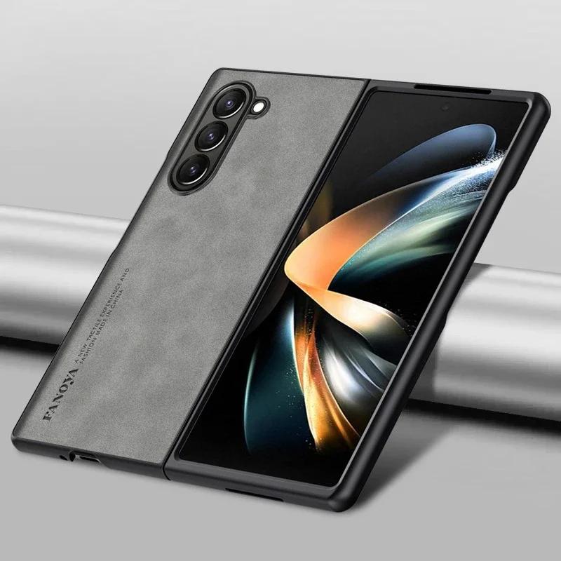 Роскошный чехол из овчины для Samsung Galaxy Z Fold SE, матовый силиконовый защитный противоударный бампер для Samsung W25 Zfold SE Fold6 5 4