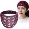 Hair Hoop Mesh Flower Headband Non Slip Wide Side Head Wrap Fashion Lace Hairbands  Party