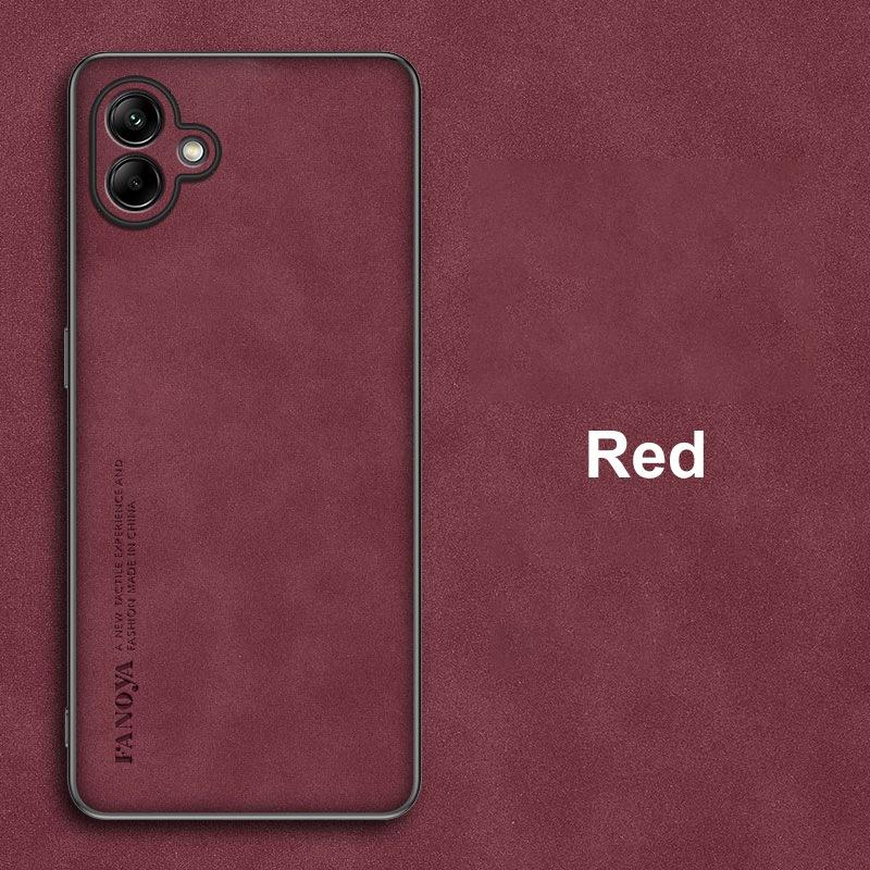 For Samsung A06 Case Luxury PU Leather Phone Case For Samsung Galaxy A06 4G Back Cover Matte Silicone Shockproof Full Protection