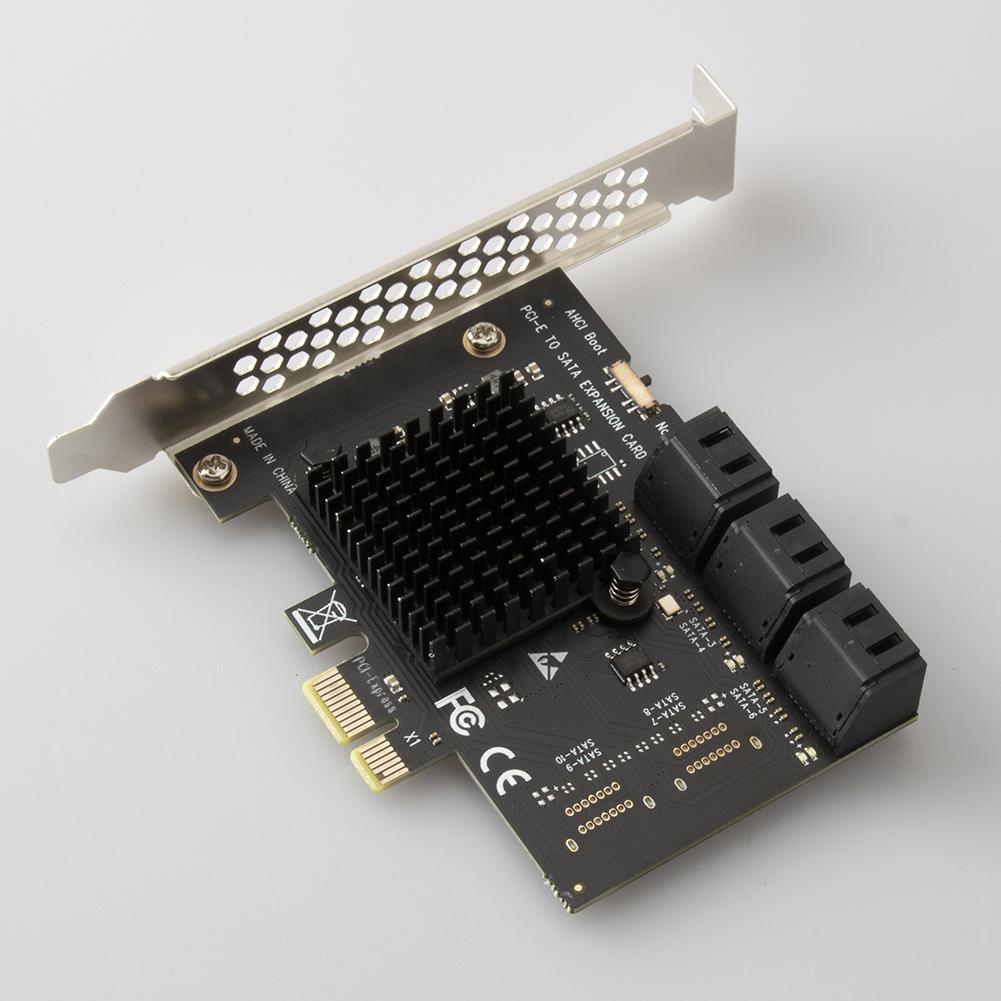 Desktop PCIe Adapter Card PCI Express 1X to SATA3.0 6 Port Riser PCI-E X1/X4/X8/X16 PCI-E Expansion Card