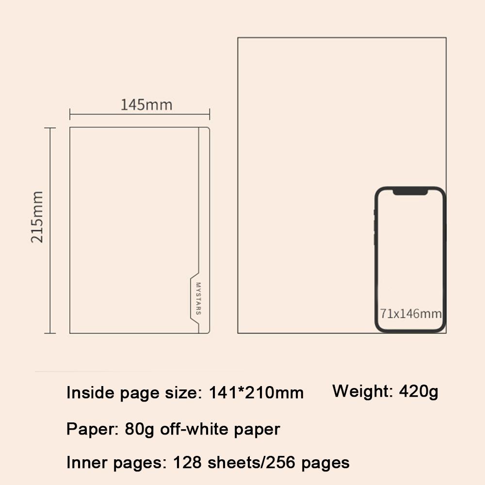 (Бесплатная гравировка логотипа) Простая студенческая тетрадь А5, протоколы деловых встреч, кожаный блокнот, дневник, 128 листов, 256 страниц