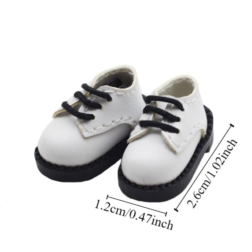 1Pair PU Leather 1/12 Bjd Doll Shoes Shoes Doll BJD Doll PU Shoes Doll PU Leather Shoes  ob11 Doll