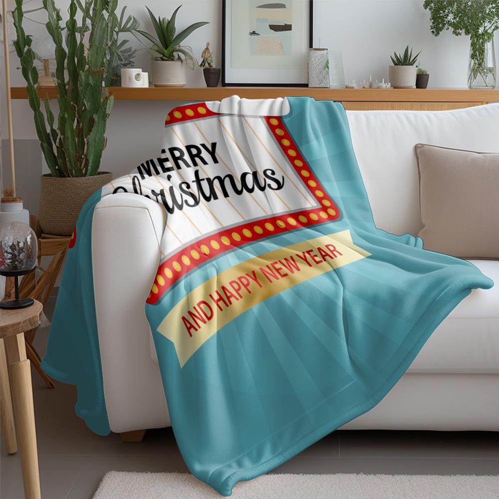 Soft Flannel Throw Blanket Cozy Warm Home Decor Gift Christmas Holiday Farmhouse Aesthetic Room Decor