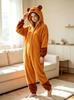 Unisex Onesie Capybara Kigurumi Adults Fleece Anime Pajamas Homewear Christmas Halloween Cosplay Costume Jumpsuit
