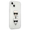 Karl Lagerfeld Klhcp13Skctugls Iphone 13 Mini 5.4 Серебристый/Серебристый Жесткий чехол с блестками Karl`S & Choupette