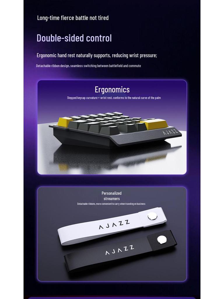 Игровая клавиатура Ajazz AK029 для одной руки, магнитные переключатели Rice, Hi-Fi, 29 клавиш, RGB, настраиваемая, с возможностью горячей замены