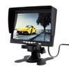 7 Inch HD LCD Parking Display 1024X600 Car Rear View Camera Monitor 12V/24V Reversing Camera Screen Rotating with Sunshade