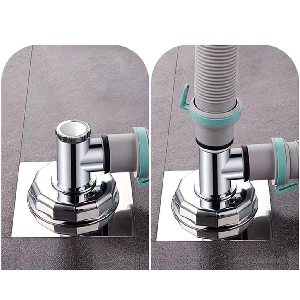 Washing Machine Floor Drain Connector Anti-overflow Laundry Machine Floor Drain Adapter Bathroom Pipe Sewer Connector