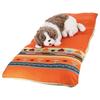 Nano Fine Bed | Cooling Pet Bed for Dogs and Cats, Cushion, Bedding, Antibacterial, and Odor-Resistant (LOGOS Navajo Pattern Bed, Orange)