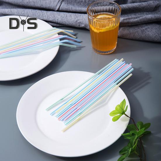 100 шт. гибкие пластиковые трубочки одноразовые питьевые трубочки разных цветов 21 см гибкие полосатые трубочки для сока для вечеринок и мероприятий