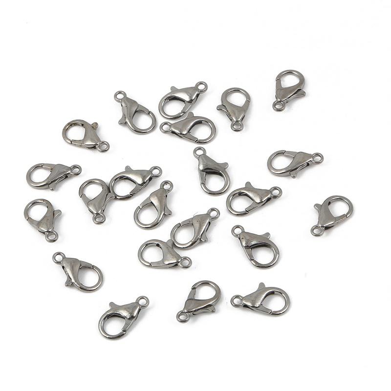 Большая пряжка-карабин для самостоятельного изготовления украшений. Идеально подходит для ожерелий, браслетов, брелоков и многого другого.. Отлично подходит для соединения бусин и подвесок.