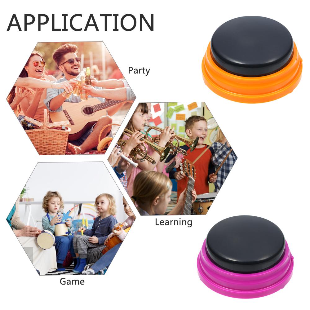 Recordable Talking Button Voice Recording Sound Button for Kids Interactive Toy Answering Buttons