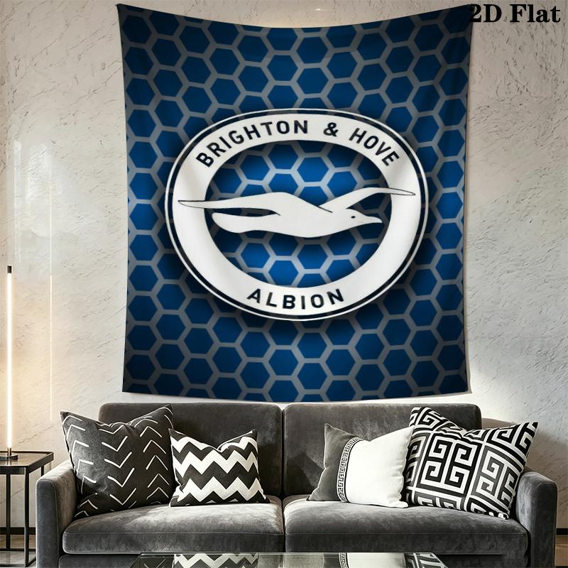 Brighton Wall Tapestry Aesthetic Wall Hanging Printed Fabric Blanket Decorative Tapestries for Bedroom Living Room Home Decor
