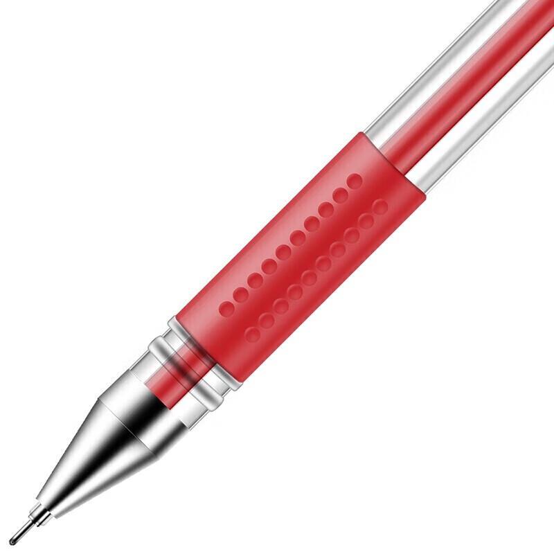 Deli 6601 Gel Pen 0.5mm Red (12-pack)