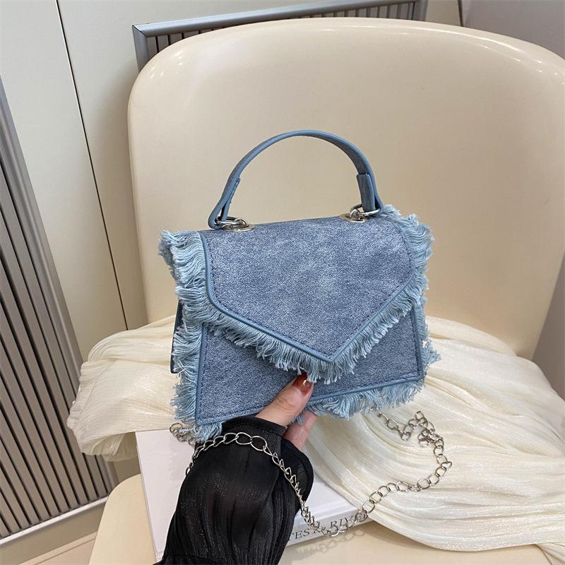 Сумка-кошелек из денима, женская сумка через плечо в стиле ретро с высокой стоимостью, модная портативная сумка-мессенджер