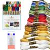 DMC Embroidery Floss Colorful Holiday DMC Embroidery Kit Includes 30 Cotton Assorted Color Bundles and DMC Cross Stitch Hand Needles Sizes Premium