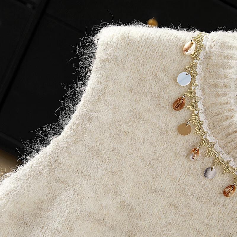 Женский элегантный мягкий вязаный жилет