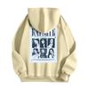 Women's Fashion Casual Long Sleeve Loose Printed Pullover Sports Long Sleeve Hooded Sweatshirt