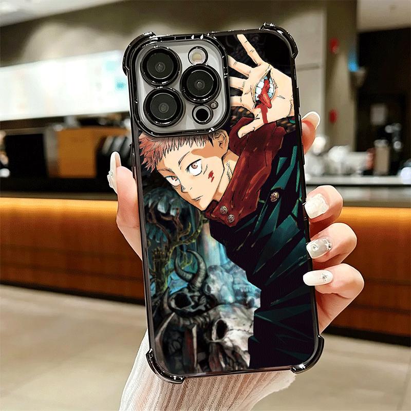 Аниме Итадори Юдзи JUJUSU Мягкий чехол для телефона для iPhone 15 16 17 Air 14 Pro Max 16E Plus 13 12 Mini Покрытие Защита от падений Fundas