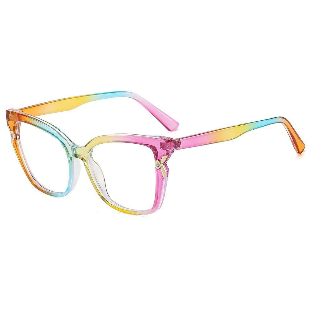 Style Cat Eye Glasses With Blue Light Blocking For Women And Round Faces