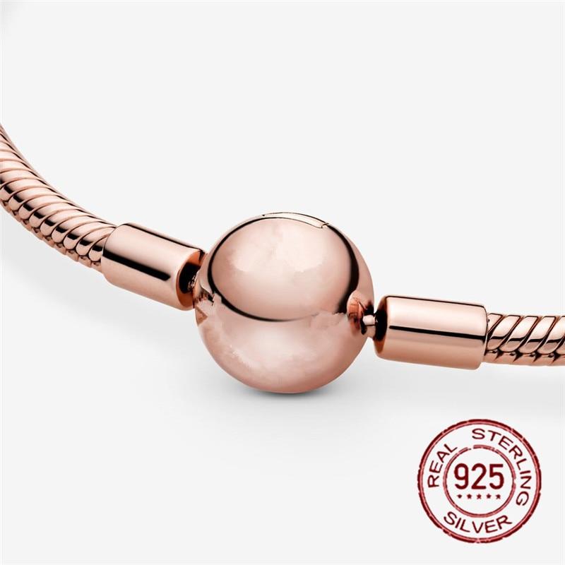 Продажа 925 стерлингового серебра Moments сетчатый браслет змея цепь шарм бусины браслет для женщин мода Diy ювелирные изделия 6 стилей